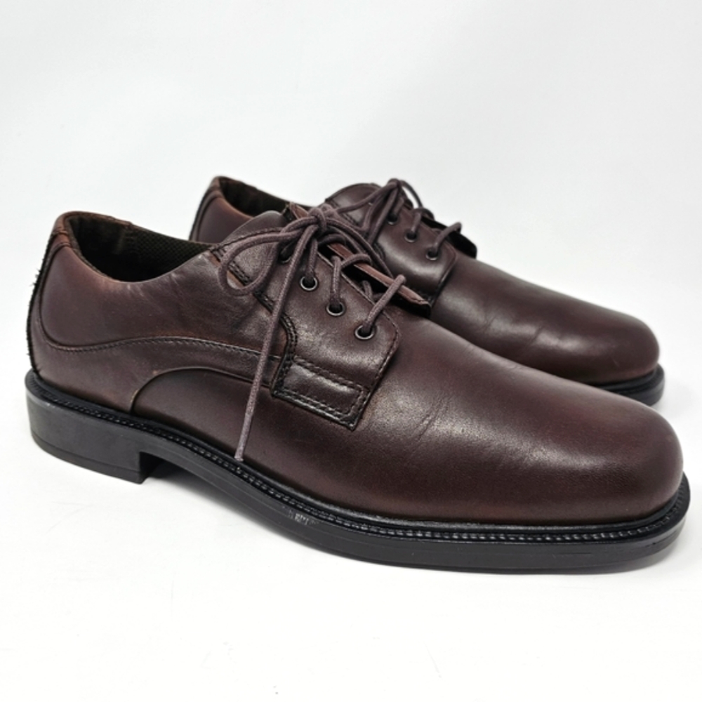 Nunn Bush Denali Waterproof Leather Comfort Shoes Gel Brown Oxfords Size 9.5‎